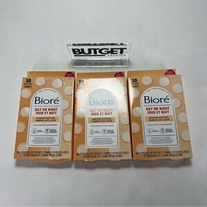 Lot of 3 X Biore Day Or Night Blemish Patches 15 MM Diameter 30 Patches Each Box